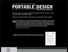 Tablet Screenshot of portabledesign.com